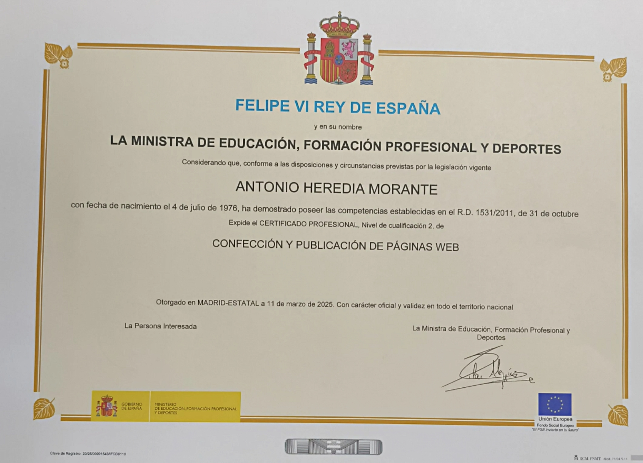 Certificado
