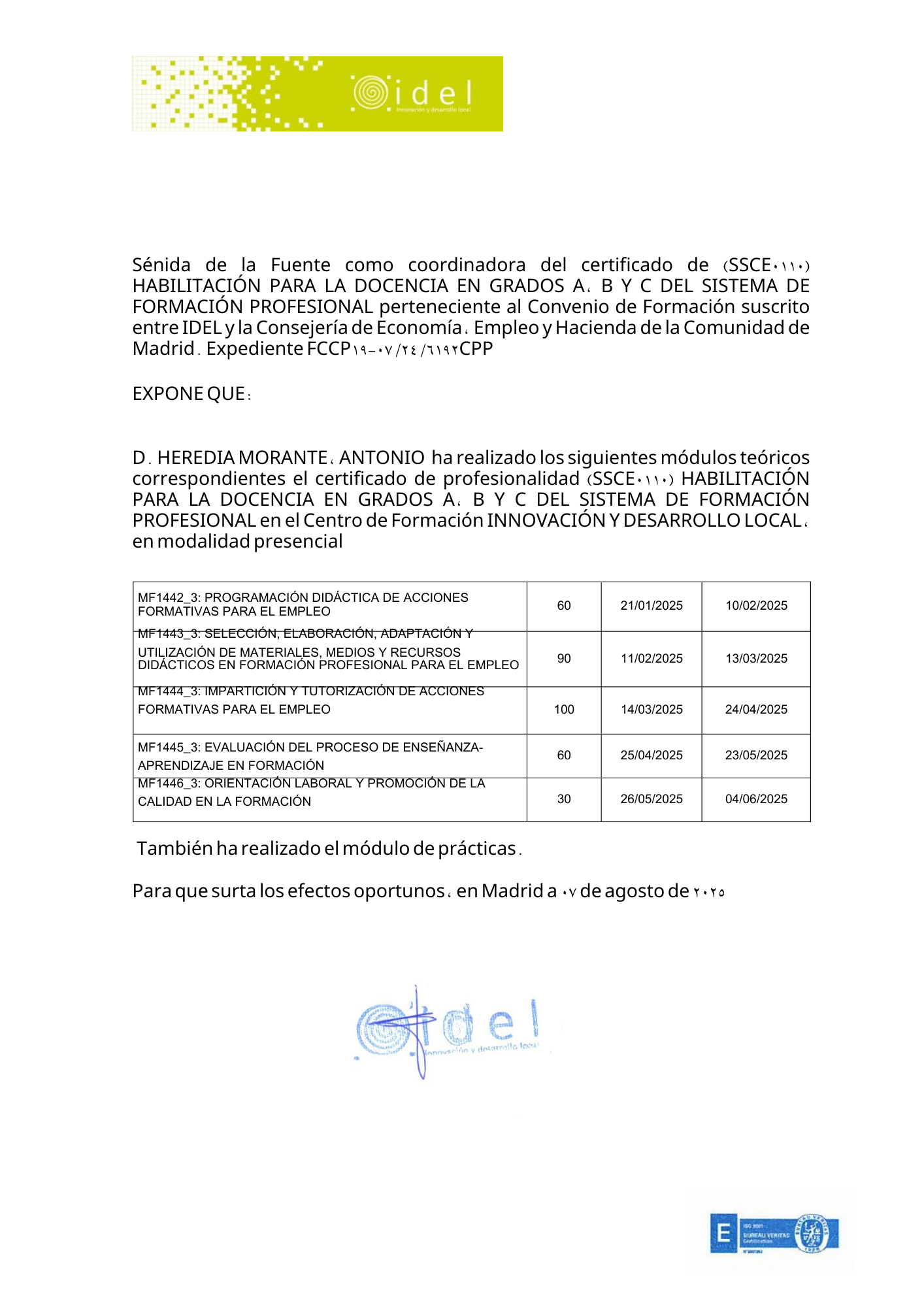 certificdo docente