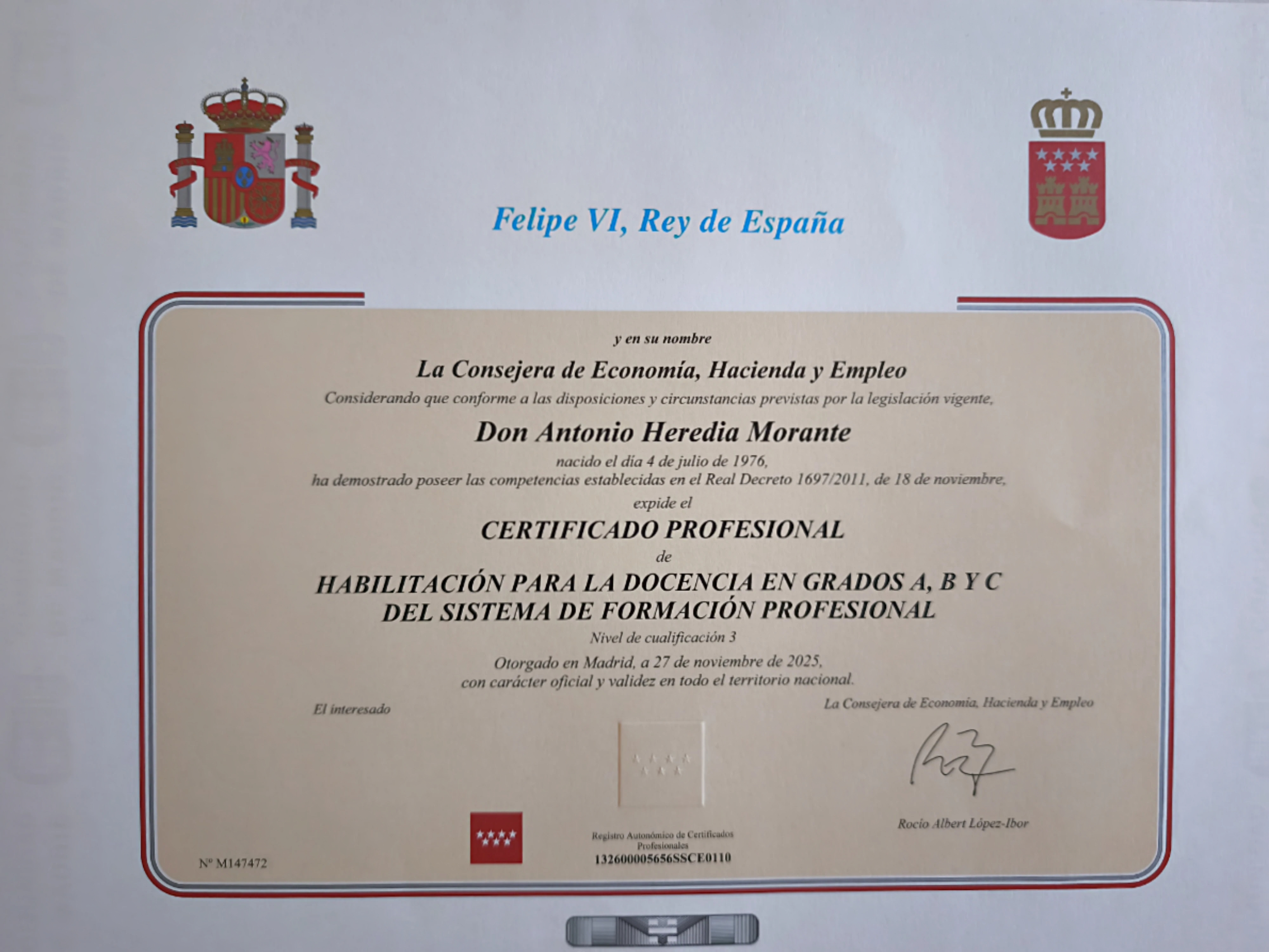 certificdo docente