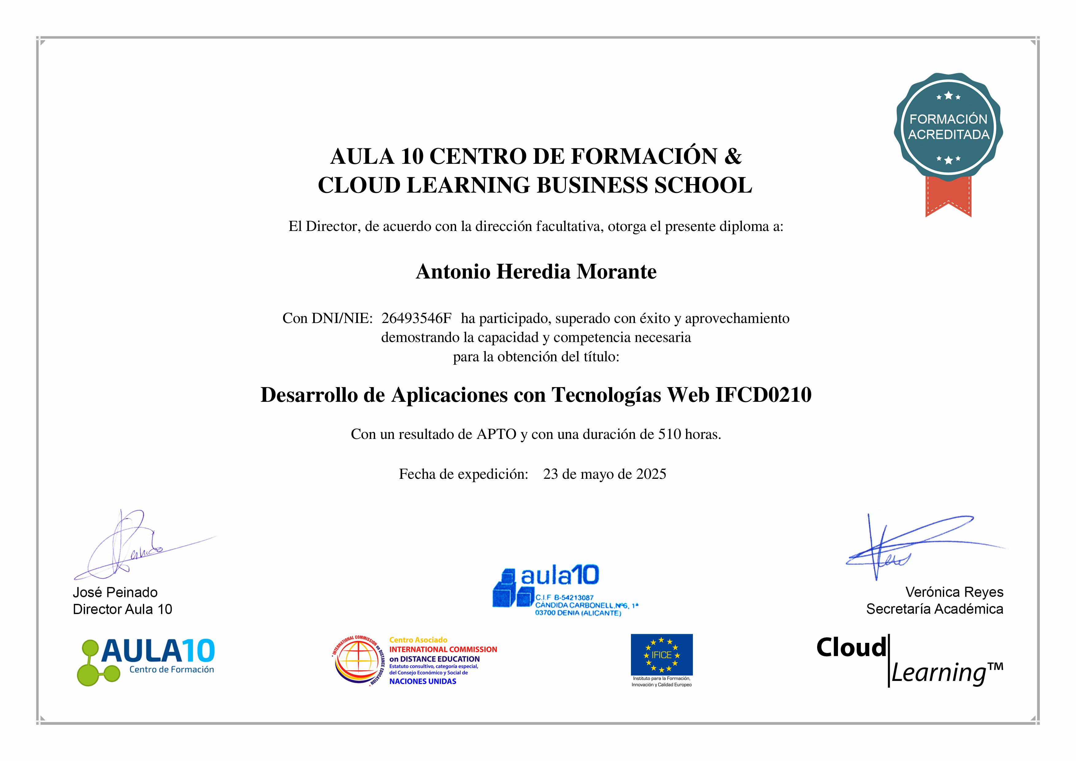 certificado de profesionalidad